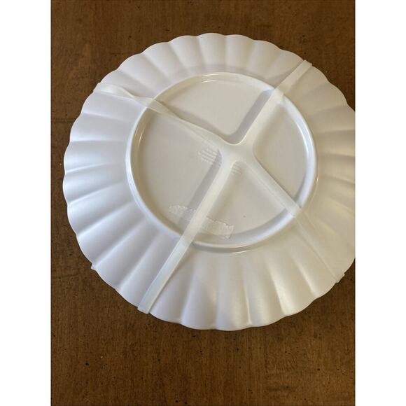 RACHEL ASHWELL MELAMINE Salad Plates Set Of 4 New 8" Cherry THE FARMHOUSE - Picture 4 of 5